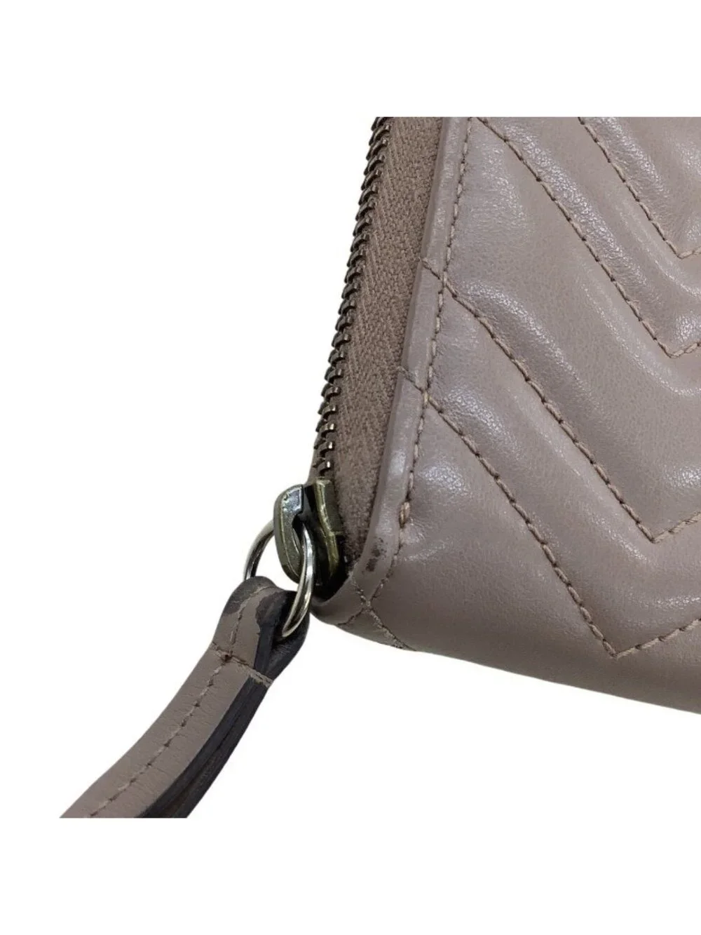 ★SOLD★ Gucci Wallet GG Marmont Pink Beige - Picture 4 of 10